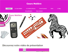 Tablet Screenshot of coursmoliere.com